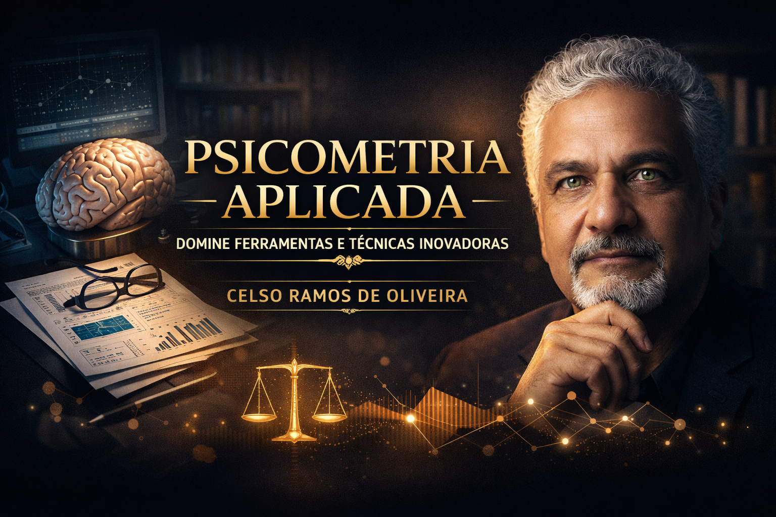 Capa do Curso Psicometria Aplicada por Celso Ramos